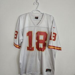 Nike White and Red Men's Jersey